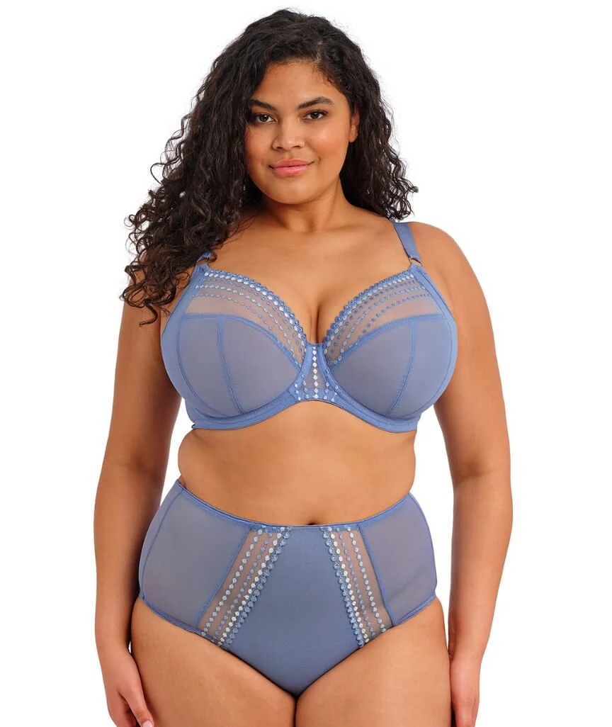 Elomi Matilda Underwired Plunge Bra - Lunar Blue - Image 5