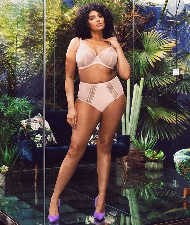 Elomi Matilda Underwired Plunge Bra - Pearl Blush - Image 7