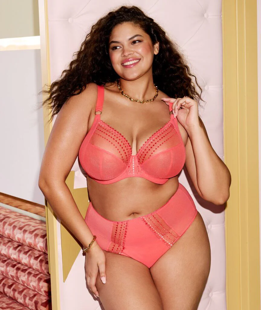 Elomi Matilda Underwired Plunge Bra - Sunset - Image 4