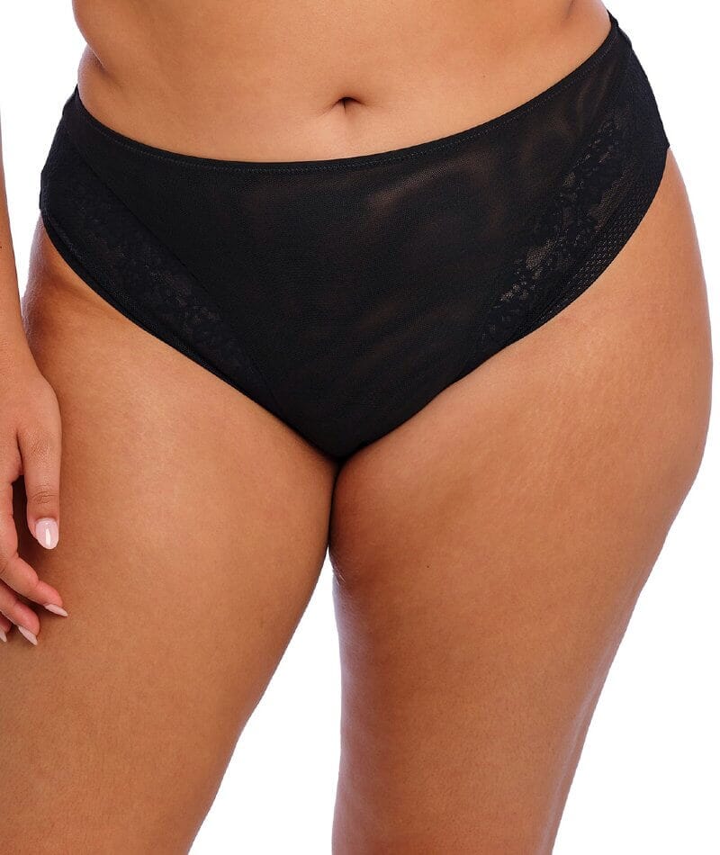 Elomi Nerina High Leg Brief - Black