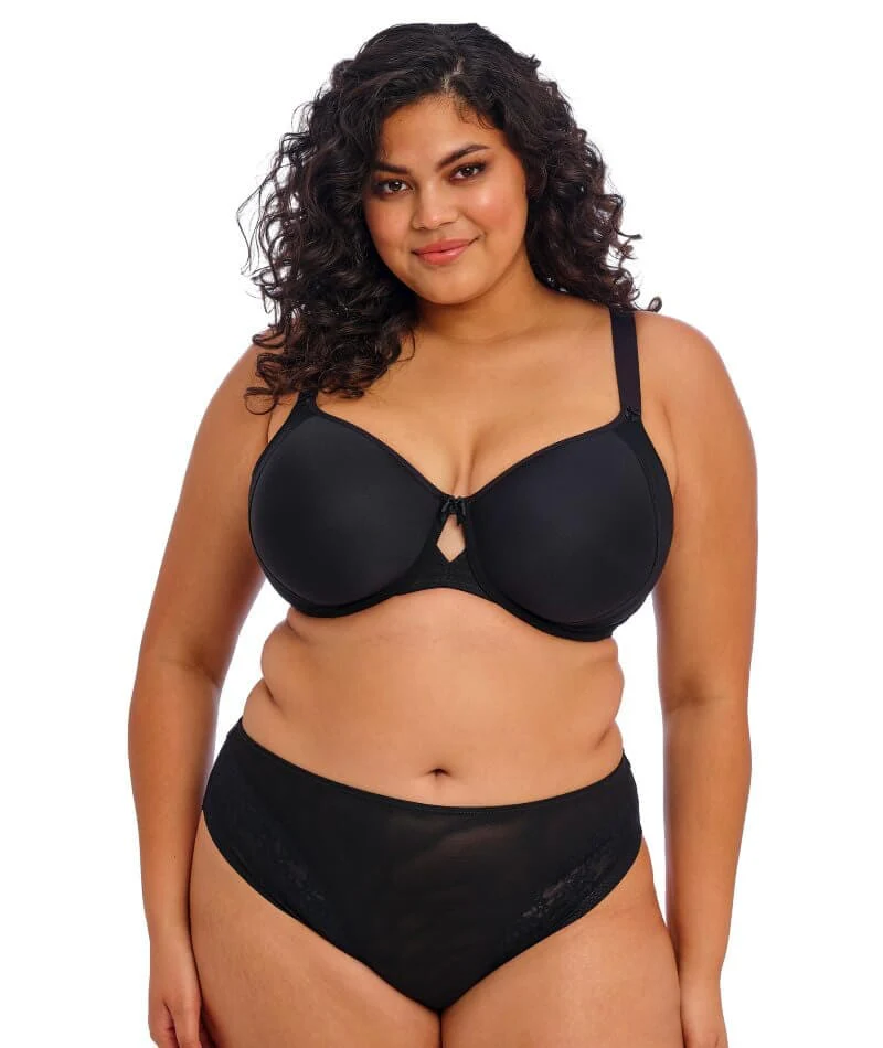 Elomi Nerina High Leg Brief - Black - Image 6
