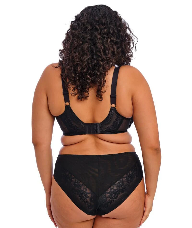 Elomi Nerina High Leg Brief - Black - Image 9