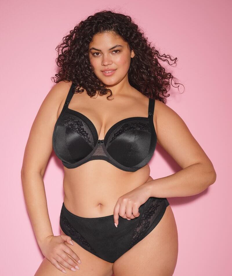 Elomi Nerina High Leg Brief - Black - Image 4