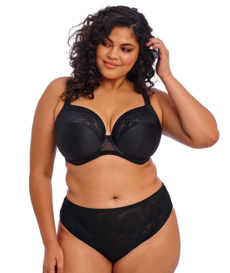 Elomi Nerina Underwire Stretch Plunge Bra - Black - Image 5