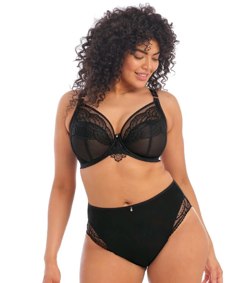 Elomi Priya Underwired Plunge Bra - Black - Image 9