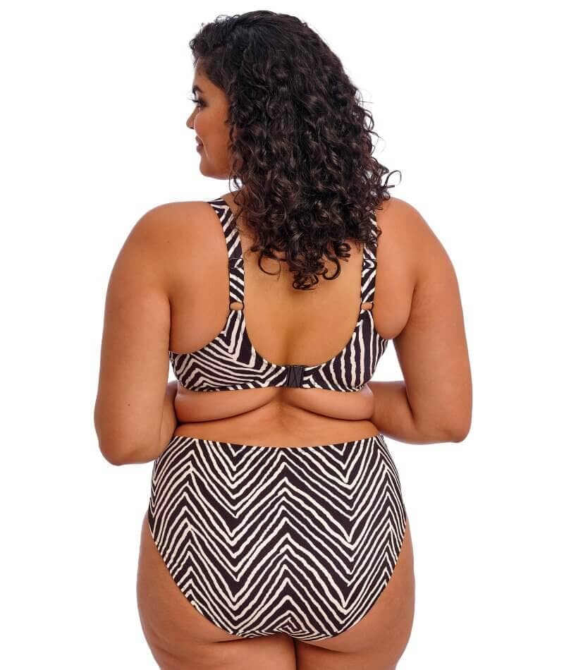 Elomi Swim Fiji Falls Mid Rise Bikini Brief - Black - Image 4