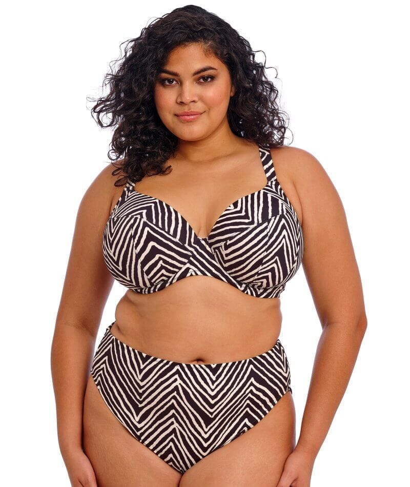 Elomi Swim Fiji Falls Mid Rise Bikini Brief - Black - Image 5