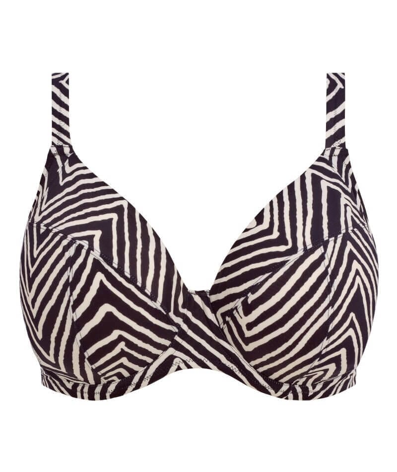 Elomi Swim Fiji Falls Underwired Plunge Bikini Top - Black - Image 4