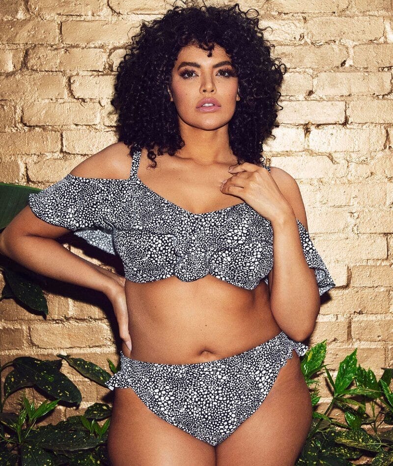 Elomi Swim Pebble Cove Underwired Bikini Top - Black - Image 5