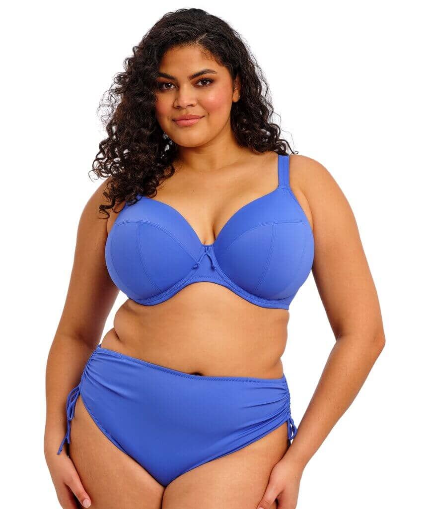 Elomi Swim Plain Sailing Underwired Plunge Bikini Top - Azure - Image 4