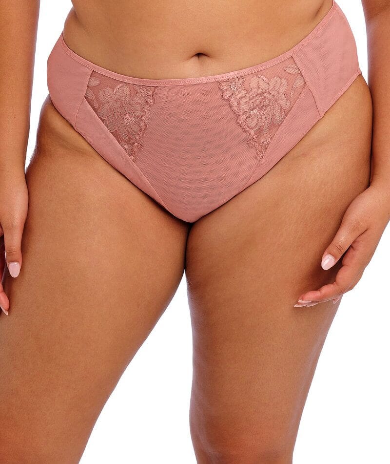 Elomi Teagan High Leg Brief - Ash Rose