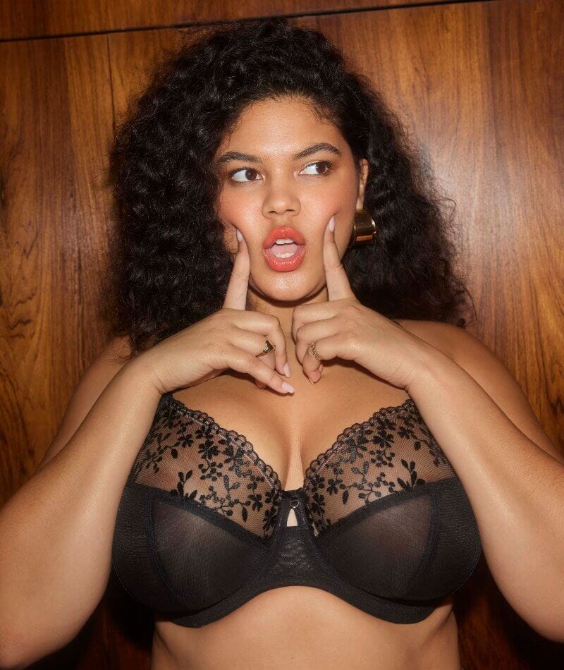 Elomi Zarla Underwire Bra - Black - Image 3