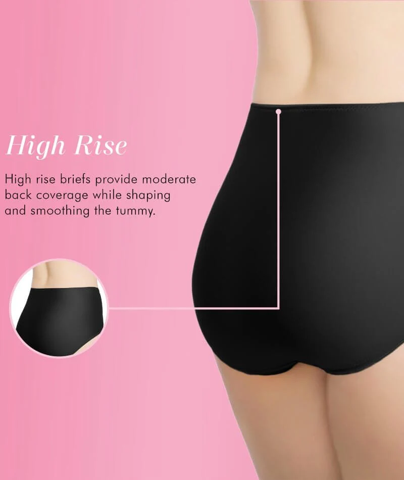 Exquisite Form Control Top Shaping Brief 2 Pack - Black - Image 3