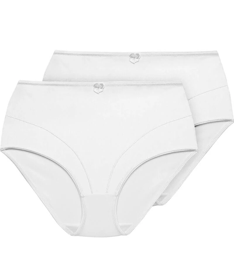 Exquisite Form Control Top Shaping Brief 2 Pack - White - Image 7