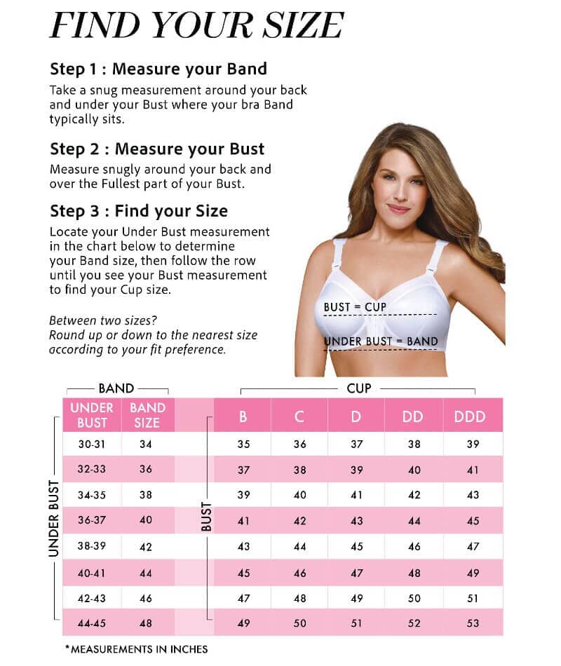 Exquisite Form Fully Front Close Wire-Free Classic Support Bra- White - Image 9