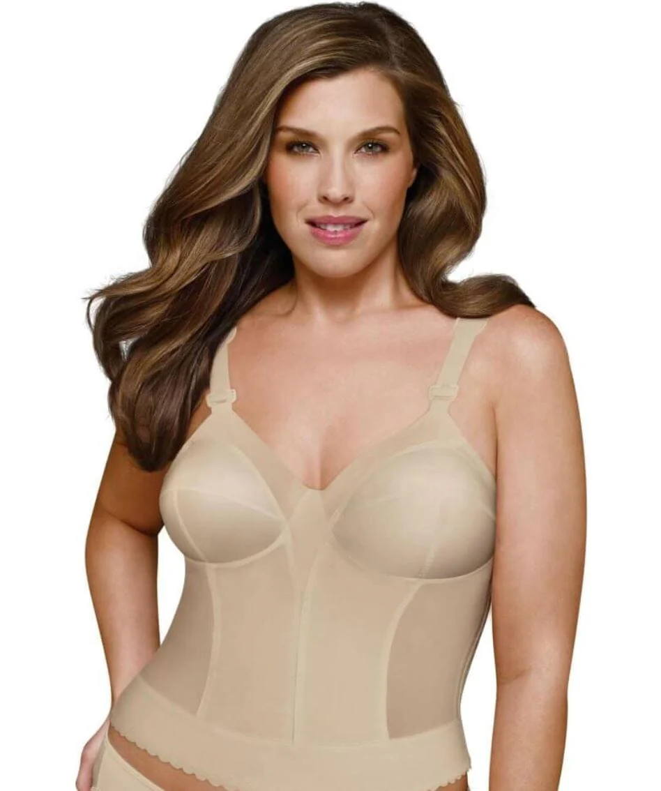 Exquisite Form Fully Back Close Longline Wire-Free Bra - Beige - Image 3
