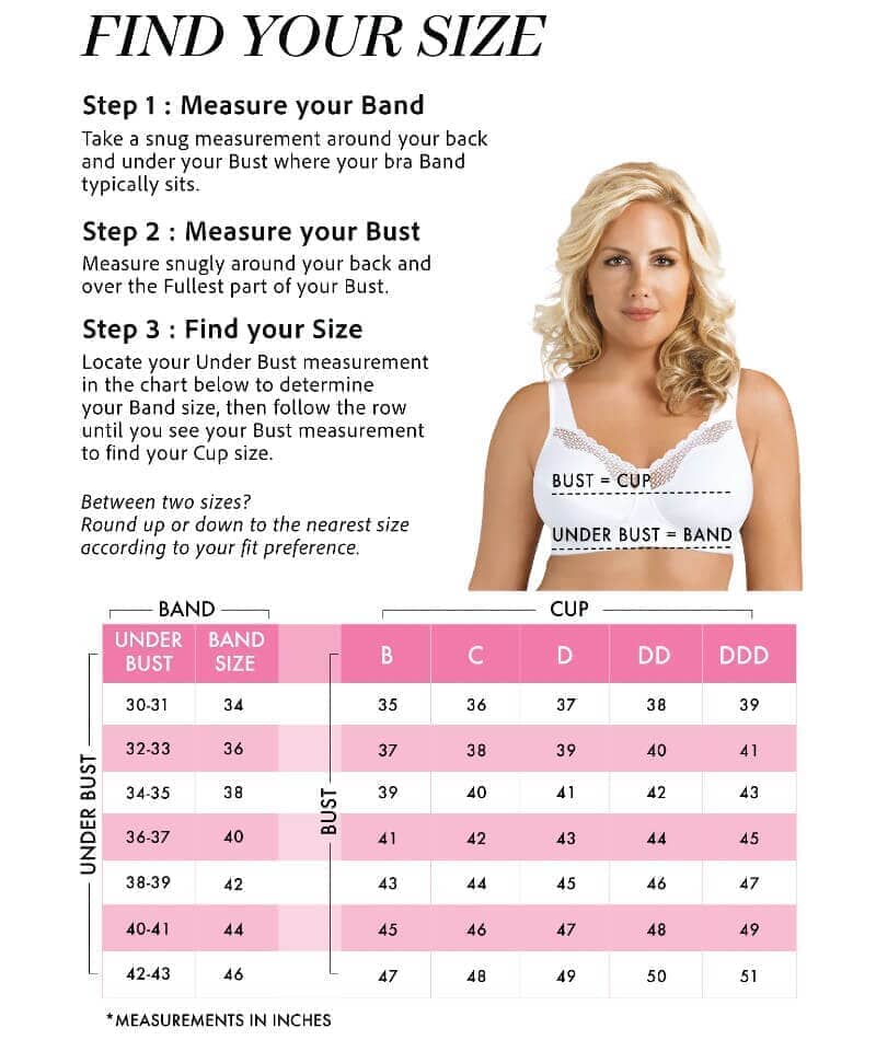Exquisite Form Fully Cotton Soft Cup Wirefree Bra With Lace - White - Image 11