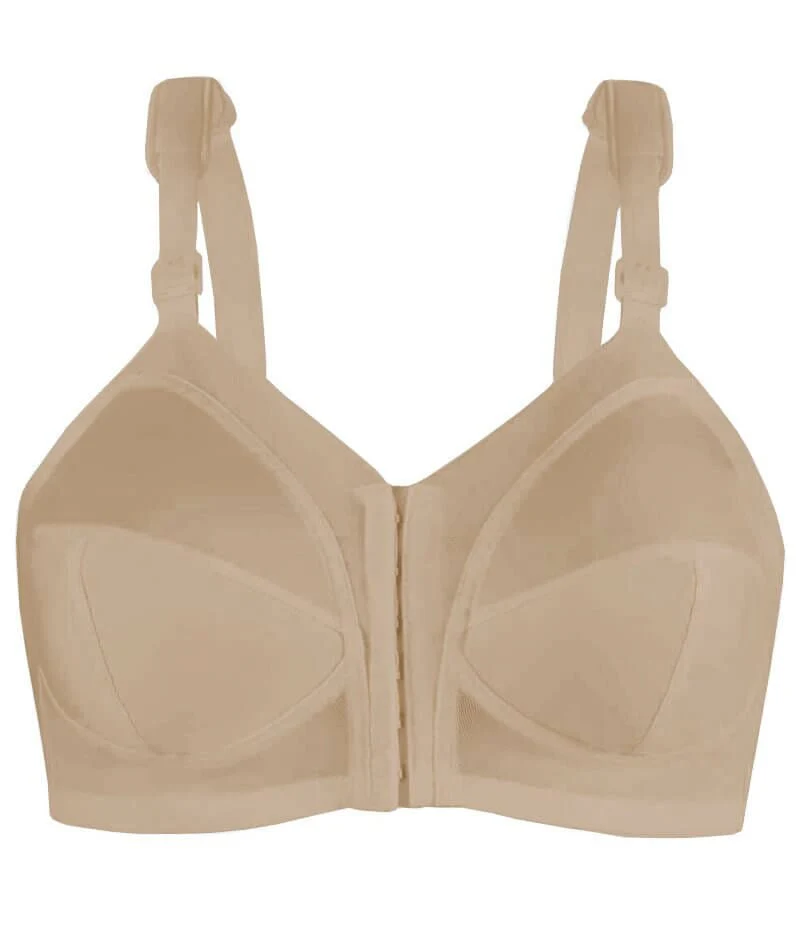 Exquisite Form Fully Front Close Wire-Free Classic Support Bra - Nude - Image 7