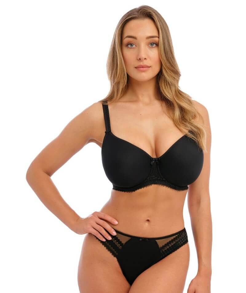 Fantasie Rebecca Moulded Spacer with Embroidery Underwired Bra - Black - Image 4