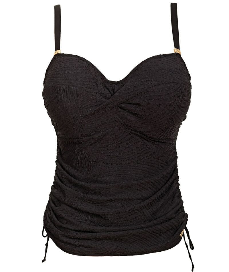 Fantasie Swim Ottawa Underwired Twist Front Tankini Top - Black - Image 6