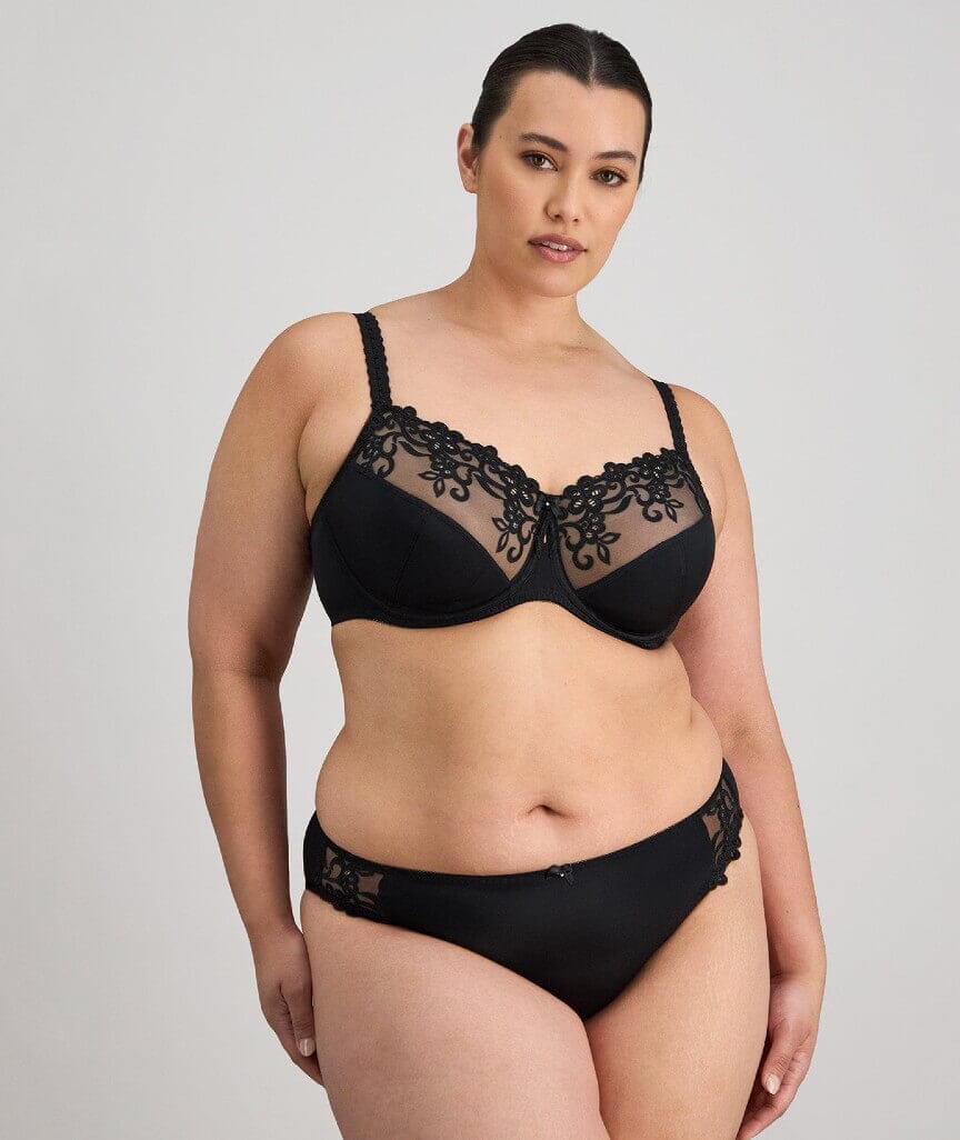 Fayreform Coral Underwire Bra - Black - Image 6