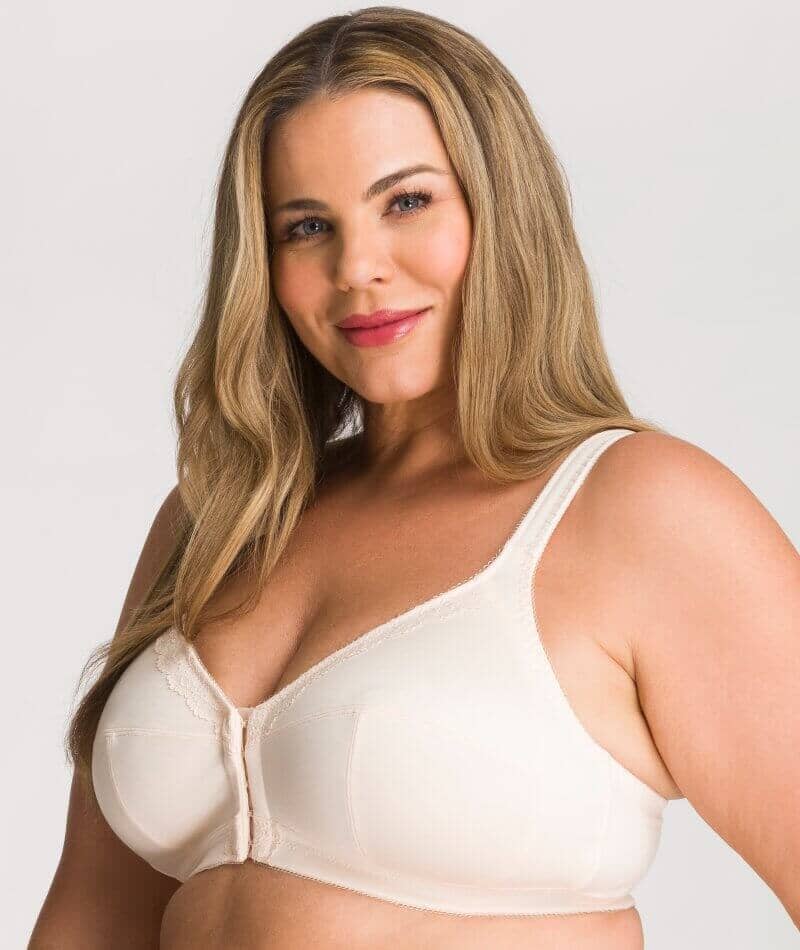 Fayreform Ultimate Comfort Front Closure Soft Cup Wire-Free Bra - Pink Champagne - Image 3