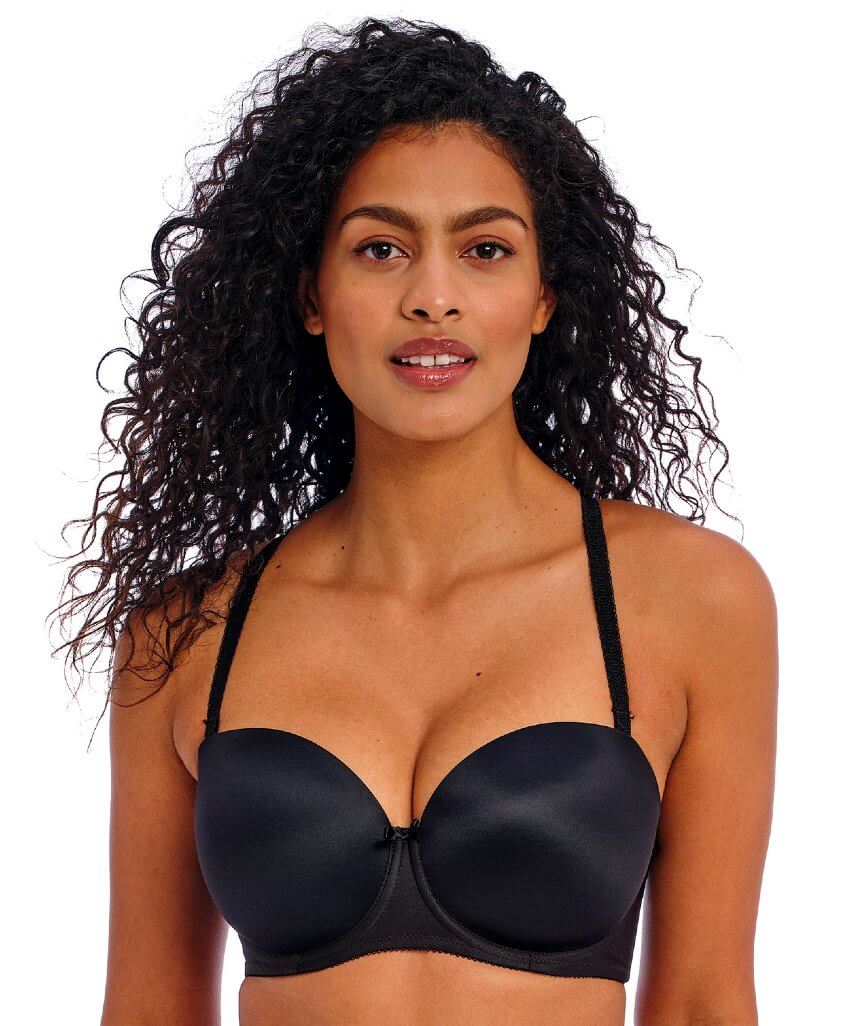 Freya Deco Underwired Moulded Strapless Bra - Black - Image 3