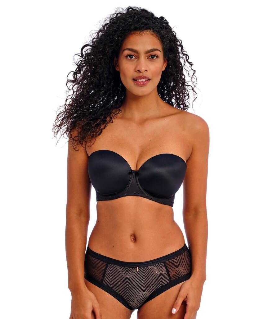 Freya Deco Underwired Moulded Strapless Bra - Black - Image 7