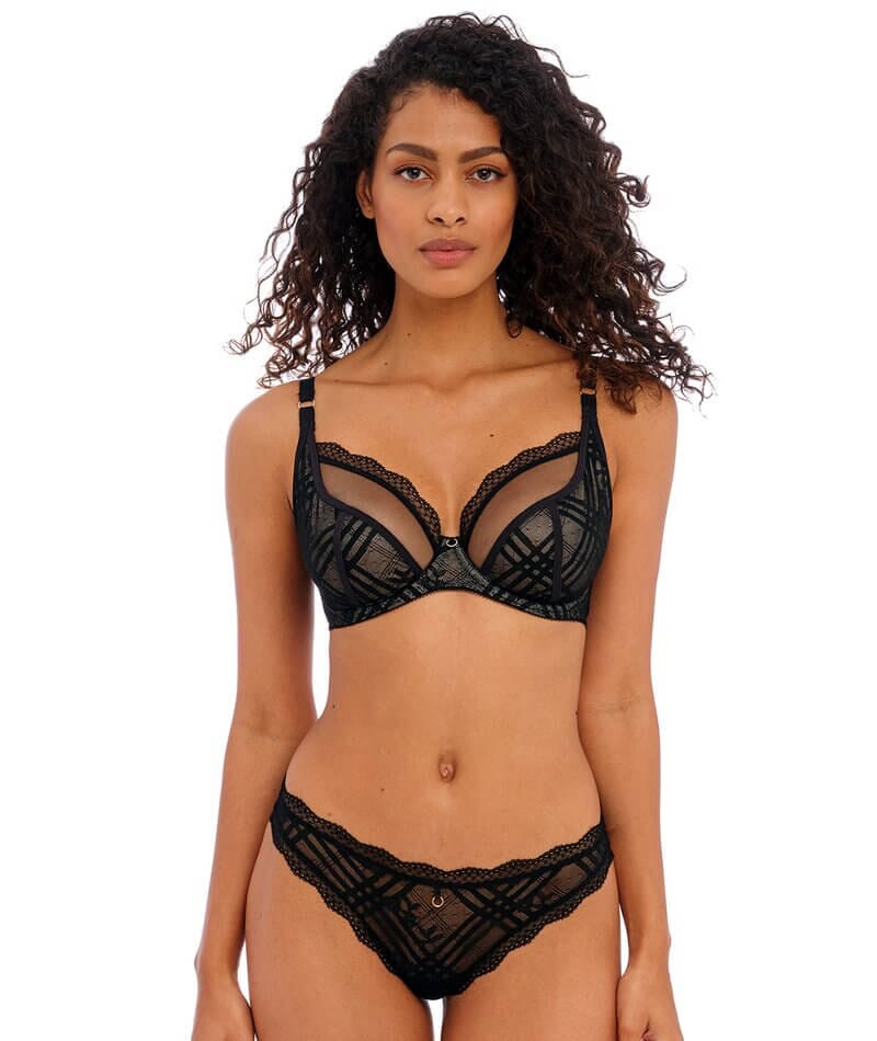 Freya Fatale Underwired Plunge Bra - Noir - Image 3
