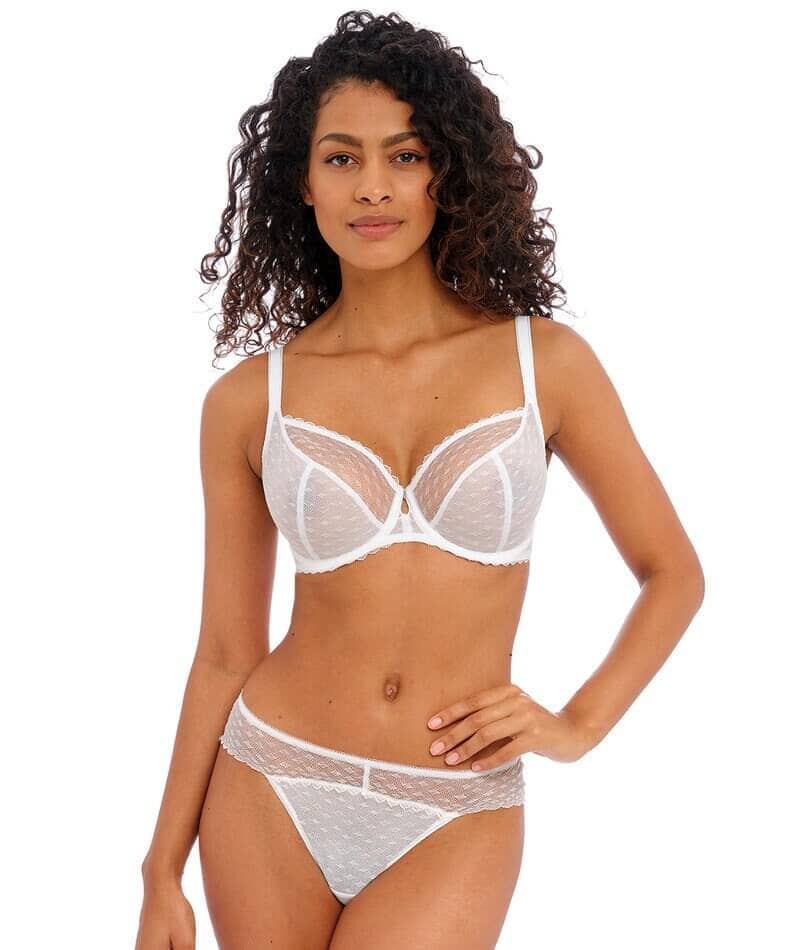 Freya Signature Underwired Plunge Bra - White - Image 3