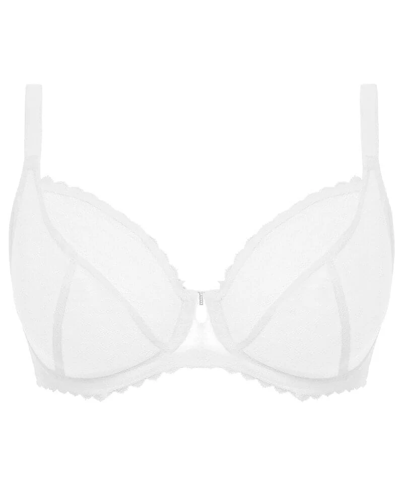 Freya Signature Underwired Plunge Bra - White - Image 5