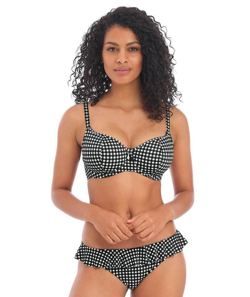 Freya Swim Check In Underwired Sweetheart Bikini Top - Monochrome - Image 4