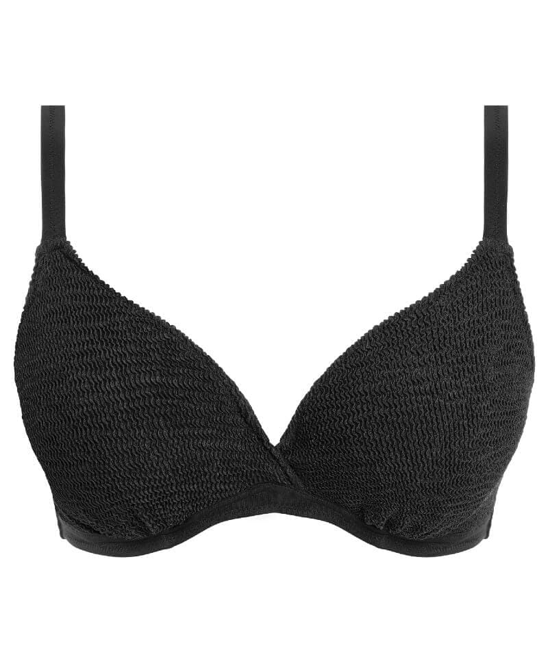 Freya Swim Ibiza Waves Underwire Plunge Bikini Top - Black - Image 6