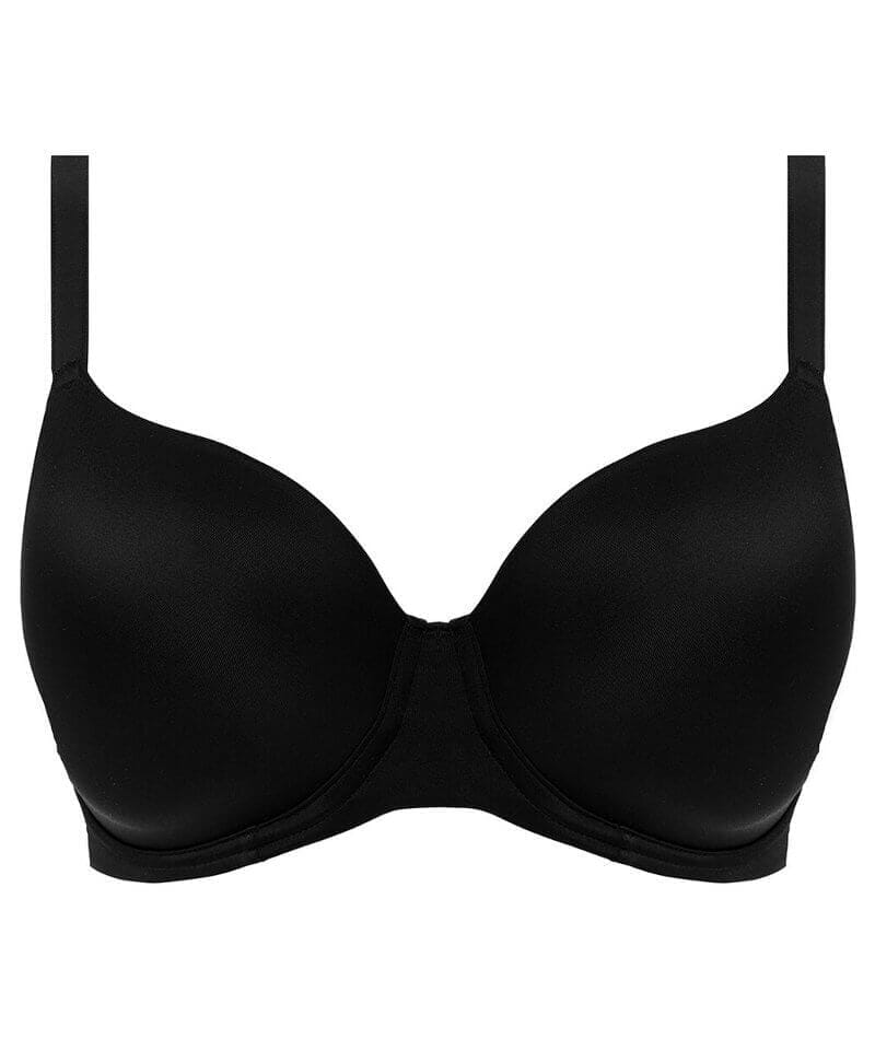 Freya Undetected Underwire Moulded T-shirt Bra - Black - Image 8