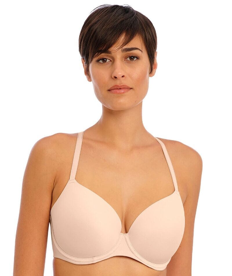 Freya Undetected Underwire Moulded T-shirt Bra - Natural Beige - Image 3