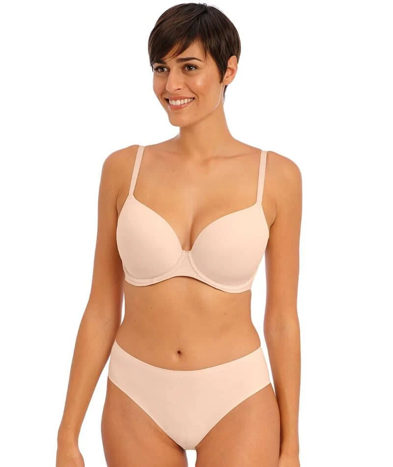 Freya Undetected Underwire Moulded T-shirt Bra - Natural Beige - Image 5