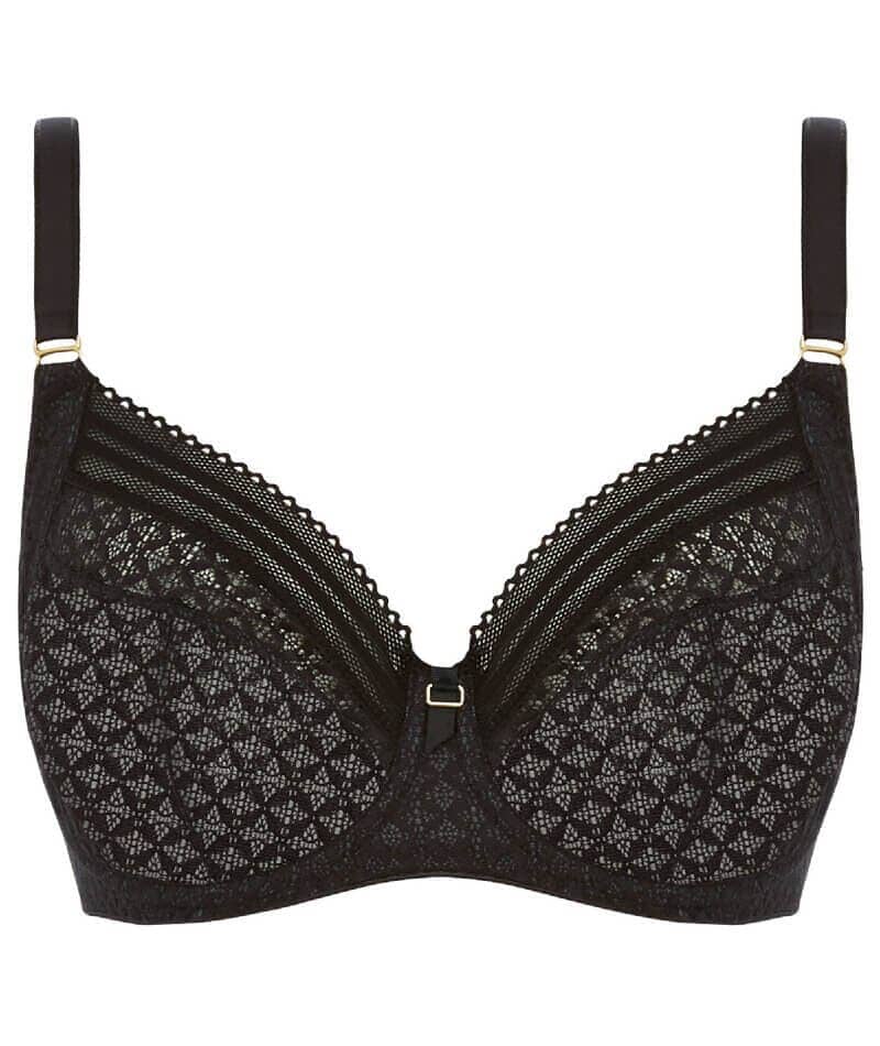 Freya Viva Underwired Side Support Bra - Lace Noir/Black - Image 7