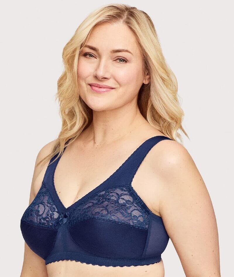 Glamorise Magiclift Original Wire-Free Support Bra - Blue - Image 3
