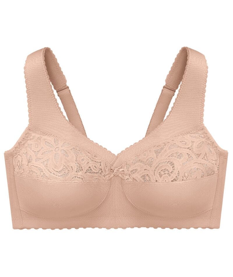 Glamorise Magiclift Cotton Support Wire-Free Bra - Cafe - Image 7