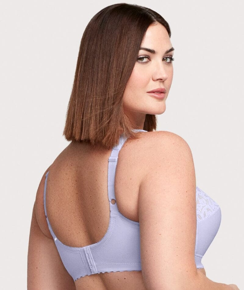 Glamorise Magiclift Cotton Support Wire-Free Bra - Lilac - Image 4