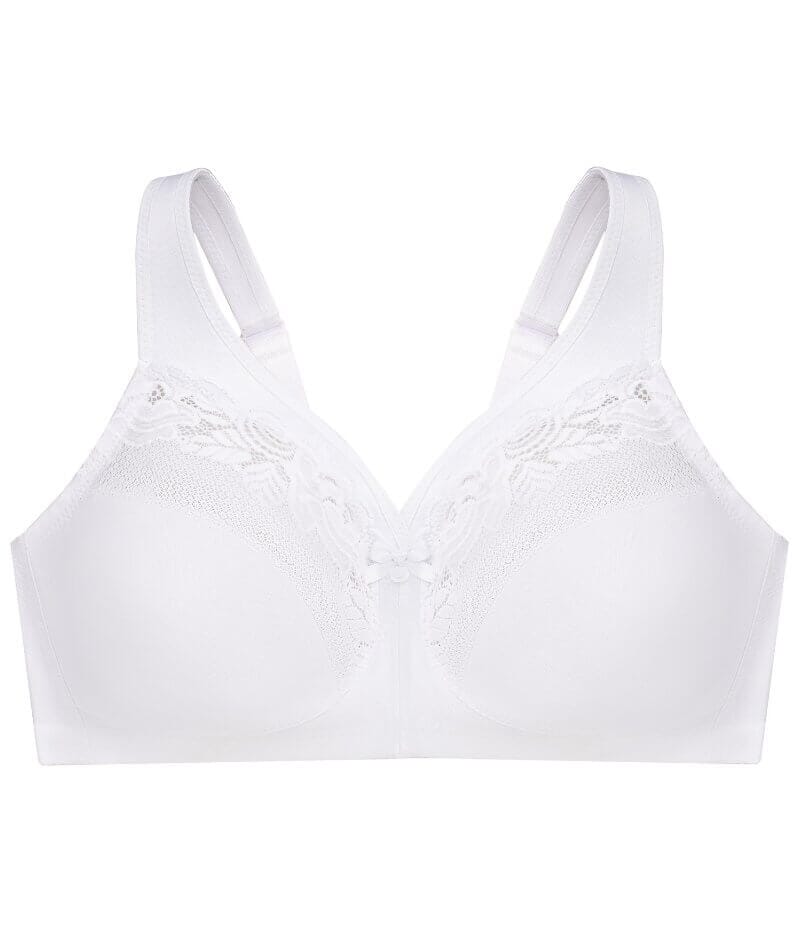 Glamorise Magiclift Minimizer Wire-Free Bra - White - Image 7