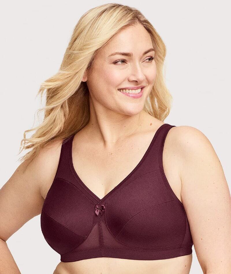 Glamorise Magiclift Active Support Wire-Free Bra - Wine - Image 3
