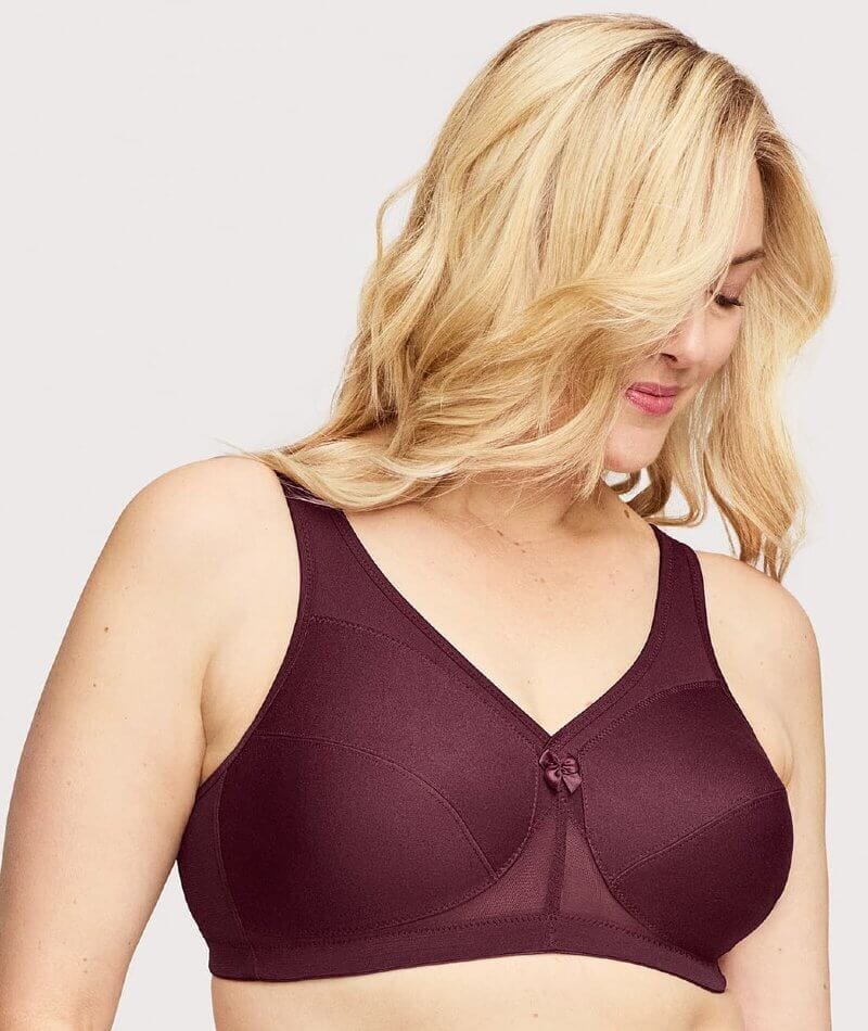 Glamorise Magiclift Active Support Wire-Free Bra - Wine - Image 4