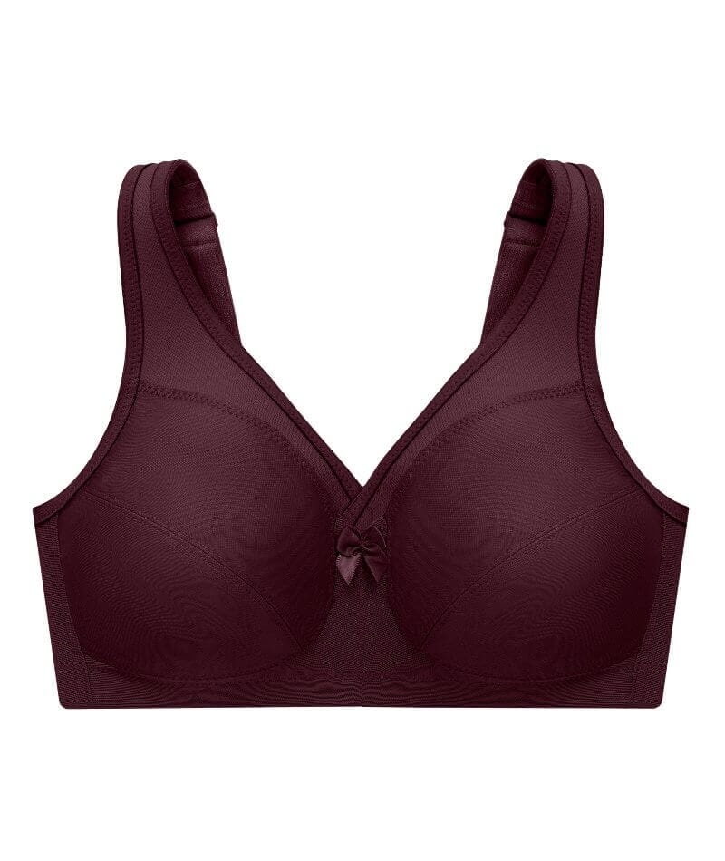 Glamorise Magiclift Active Support Wire-Free Bra - Wine - Image 5