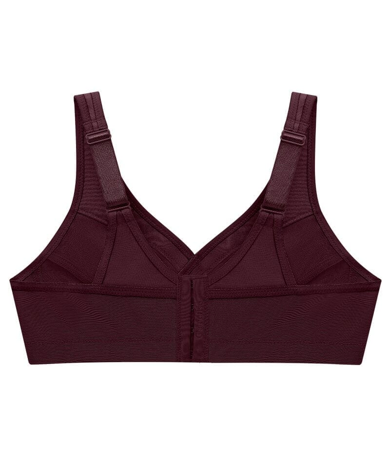 Glamorise Magiclift Active Support Wire-Free Bra - Wine - Image 6