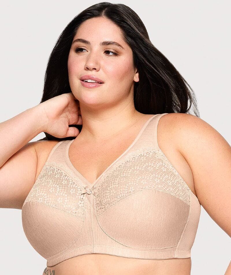 Glamorise Magiclift Moisture Control Wire-Free Bra - Cafe - Image 4