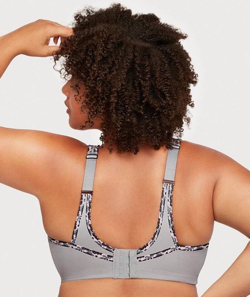 Glamorise No-Bounce Camisole Wire-Free Sports Bra - Soft Gray - Image 4