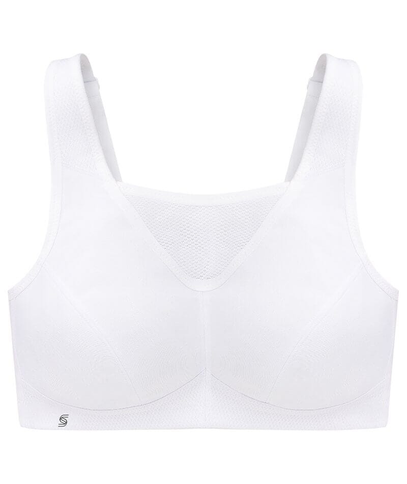 Glamorise No-Bounce Camisole Wire-Free Sports Bra - White - Image 6