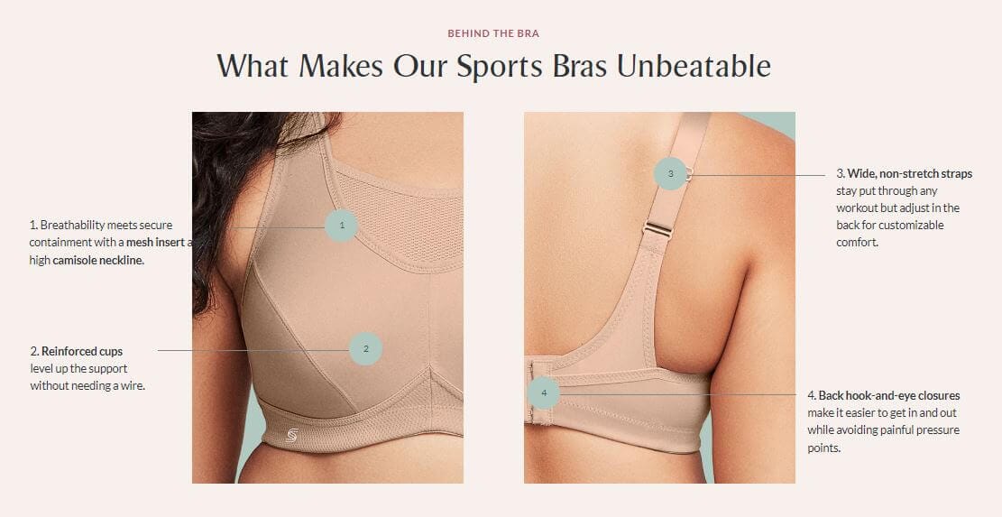 Glamorise No-Bounce Camisole Wire-Free Sports Bra - Gray/Yellow - Image 12
