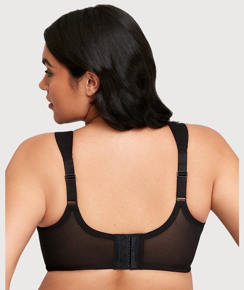 Glamorise Magiclift Seamless Support Wire-Free T-Shirt Bra - Black - Image 2
